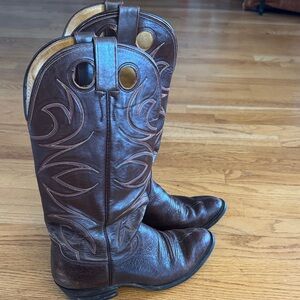 Men's Brown Western Cowboy Boots - read description